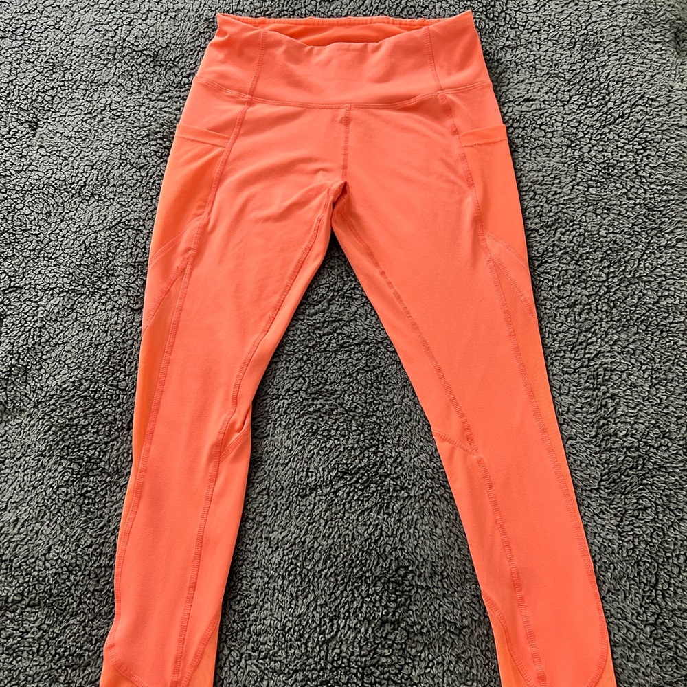 NEW NEON ORANGE WORKOUT LEGGINGS